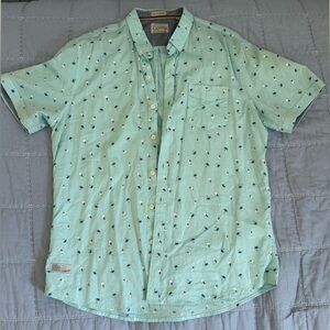 7 Diamonds Mint Green Short Sleeve Shirt